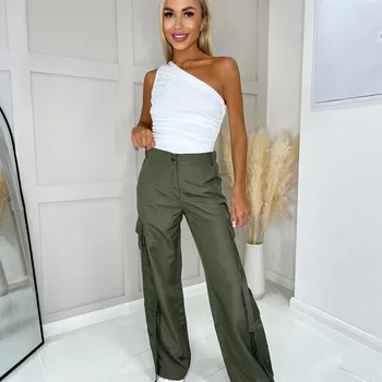 Dámské oblečení Kalhoty AX Paris Khaki 1103536 8 (XS)