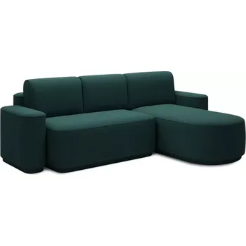 Sedací souprava Rohová sedací souprava RUBY, tm. zelená (enjoy 35)