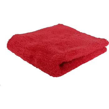 Zerda Plush Buffing Towel 530GSM - extra jemné a husté mikrovlákno 40x40cm Červená