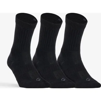 Pánské ponožky DECATHLON Vysoké tenisové ponožky RS500 3 páry 43/46 ČERNÁ