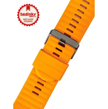 Řemínek na hodinky Silikonový řemínek Ricardo 26mm (pro Garmin Fenix 8/7X/6X (51mm), Tactix aj.), oranžový V1, QuickFit