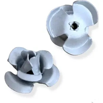 Materiál na výrobu šperku Korálek kovová růžička R1 - 10 ks