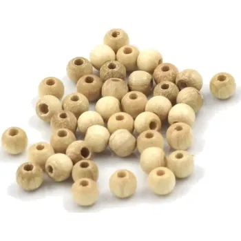 Korálek Korálky dřevěné SV dřevo 5mm – 40 ks