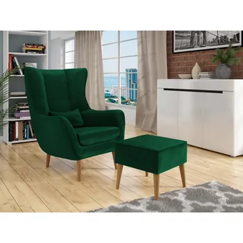 Křeslo Křeslo Florence s podnožkou, Potah: Kronos 19 MIRJAN 5903211133442