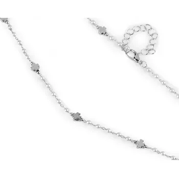 Náhrdelník Náhrdelník z nerezové oceli se skleněnými korálky a perlami Varianta: 3 perlová stříbrná, Balení: 1 ks