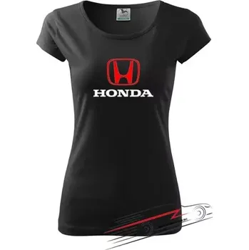 Dámské triko s motivem Honda L černé