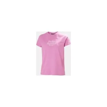 Dámské tričko Helly Hansen Core Graphic T-Shirt Meta pink dámské tričko růžová S/36