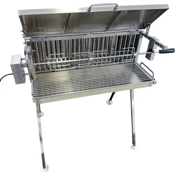 Nerezový gril na kuře s otočným rožněm UG Grill + Doprava Zdarma