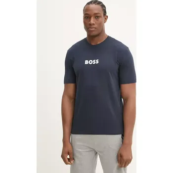 Pánské tričko Tričko BOSS tmavomodrá barva, s potiskem, 50540593 59X, vel. M