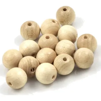 Korálek Korálky dřevěné SV dřevo pr. 10 mm – 15 ks