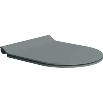 Koupelnové sedátko WC sedátko, SLIM, Soft Close, agave mat/chrom