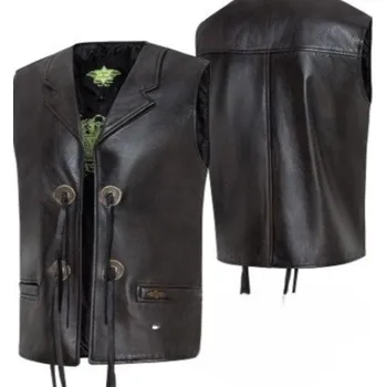 Pánská vesta Stars & Stripes Vesta kožená Bonanza Stars & Stripes, pánská, hnědá M