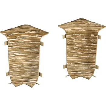 soklová lišta Vnitřní rohy ke kanálkové liště Dub Calgary 2 ks