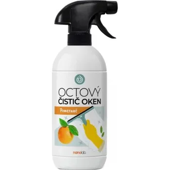 Univerzální čisticí prostředek Nanolab spol. s r.o. Octový čistič na skla a okna 500ml pomeranč