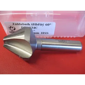 Vrták Záhlubník kuželový tříbřitý 60° 10 mm HSS, CSN 221623