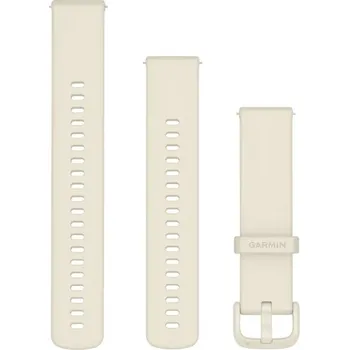 Řemínek na hodinky Garmin řemínek Quick Release 20, silikonový Bone 010-12932-65 Šířka řemínku: 20