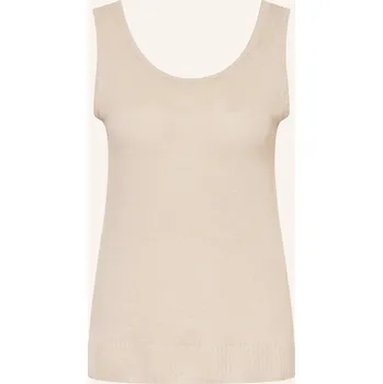 Mm By Max Mara Dámský Pletený Top Baccano Ze Lnu, béžová, 42