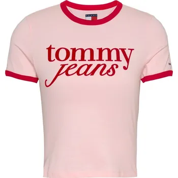Dámské tričko Tričko Tommy Jeans Precious Pink 1099784 10 (S)