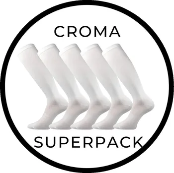 Oblečení a móda SUPERPACK - CROMA kompresní antibakteriální podkolenky VoXX - 5 párů 39-42 bílá