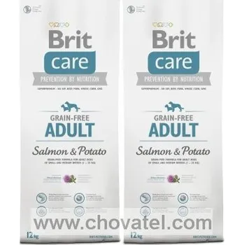 Brit Care Grain-free Adult Salmon & Potato 2 x 12kg