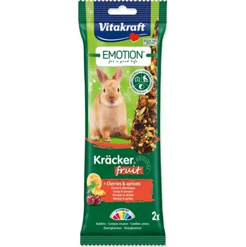 Krmivo pro hlodavce Tyčinky Vitakraft Emotion Kracker králík, s ovocem 2ks