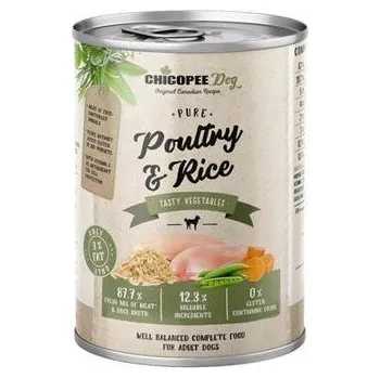 Krmivo pro psa Chicopee Dog konz. Pure Poultry&Rice 400g