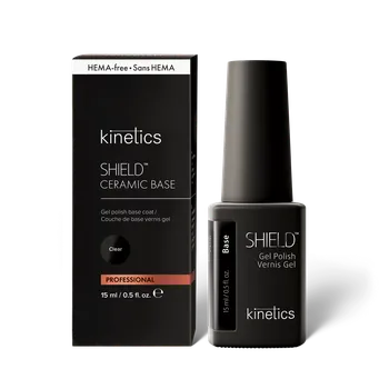 Lak na nehty Kinetics SHIELD Ceramic BASE Clear 15 ml