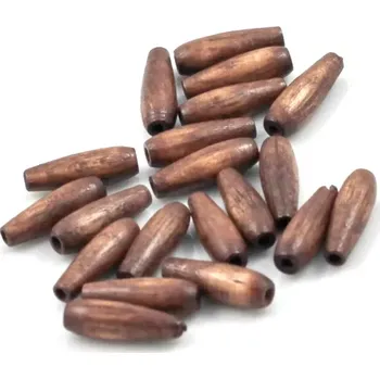 Šperk Korálky dřevěné hnědé 4/12 – 20 ks