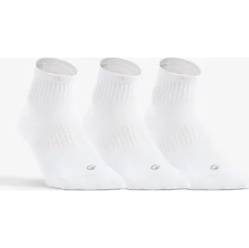 Pánská móda DECATHLON Polovysoké tenisové ponožky RS500 3 páry 43/46 BÍLÁ