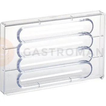 Čokoládová tyčinka Polykarbonátová forma na pralinky, 275x175 mm | MARTELLATO, Chocolog Round