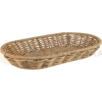 Oválný koš na pečivo 280x160 mm, béžový | APS, Cove