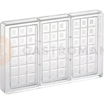 Čokoládová tyčinka Polykarbonátová forma na pralinky, 275x175 mm | MARTELLATO, Classic 70
