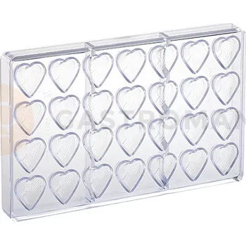 Čokoládová tyčinka Polykarbonátová forma na pralinky, 275x175 mm | MARTELLATO, Weave