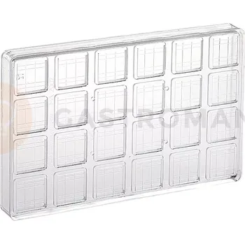 Čokoládová tyčinka Polykarbonátová forma na pralinky, 275x175 mm | MARTELLATO, Lulu