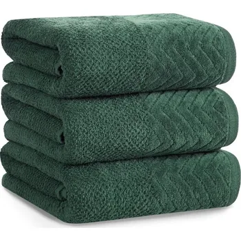 Ručník Ručník LOREN se sametovým okrajem - zelený Rozměr ručníku: 30x50cm