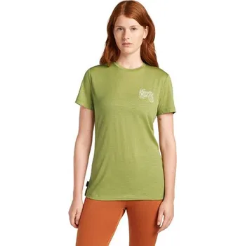 Dámské tričko Icebreaker Wmns Merino 150 Tech Lite SS Tee Adventure Ride, Olive M + Dárek a Doprava zdarma