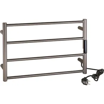 Radiátor Bemeta Elektrický sušák ručníků 560x370x90 mm, 63W, nerez, mat, grafitová 704155085