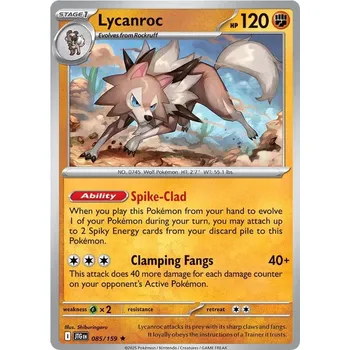 Karetní hra Lycanroc 085/159 - Journey Together Typ karty: Holo