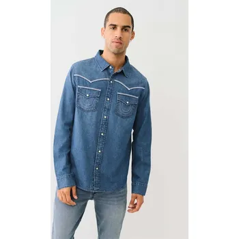 Pánská košile Košile True Religion Med Chambray 1099115 S