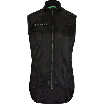 Cyklistická bunda SILVINI - větruvzdorná vesta Tenno černá S