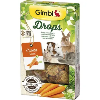 Krmivo pro hlodavce Gimborn I DROPS pro hlodavce s mrkvi 50g