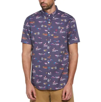 Pánská košile Košile Original Penguin Blue Indigo 1097707 X Large