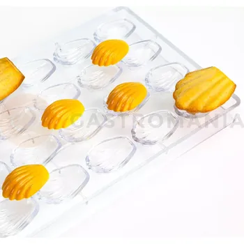 Čokoládová tyčinka Polykarbonátová forma na pralinky, 275x175 mm | MARTELLATO, Madeleine