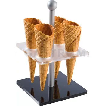 Výdejník vody Stojan na 4 kornouty na zmrzlinu, černý | MARTELLATO, AG00208N