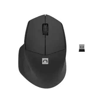 Myš Natec optická myš SISKIN 2/Kancelářská/Optická/Pro praváky/1 600 DPI/USB+BT/Černá