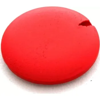 Korálek Korálky dřevěné červené 30mm - 2 ks