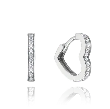 Náušnice Zlatnictví Helios Náušnice ze stříbra srdce