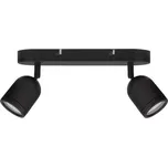 NOVA LUCE bodové svítidlo ORSON černý kov GU10 2x10W 230V IP44 bez žárovky 9555815