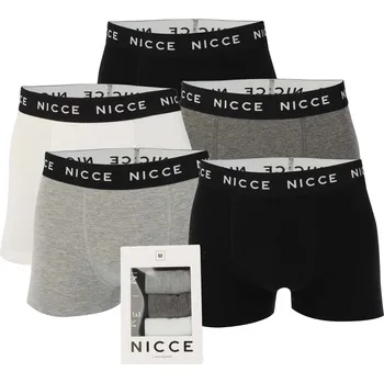 Boxerky Boxerky Nicce Black Grey White 1100368 2XL