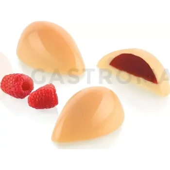 Kuchyňská sůl Sada plněných čokoládových formiček na pralinky - Quenelle 01 | SILIKOMART, Chocado